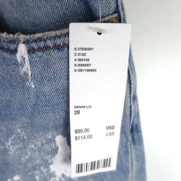 BDG Boho Patchwork High-Waist Slim Straight Jean Size 28 - Picture 15 of 15